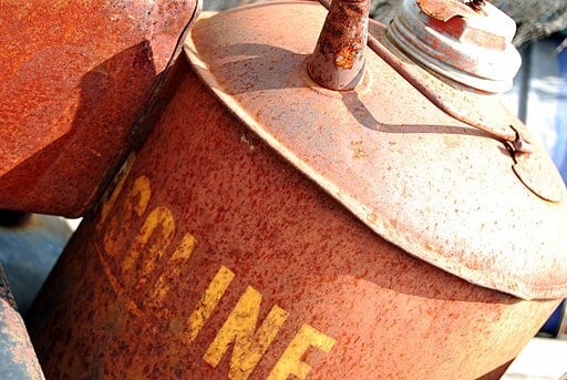 what to do with old gasoline in gas can